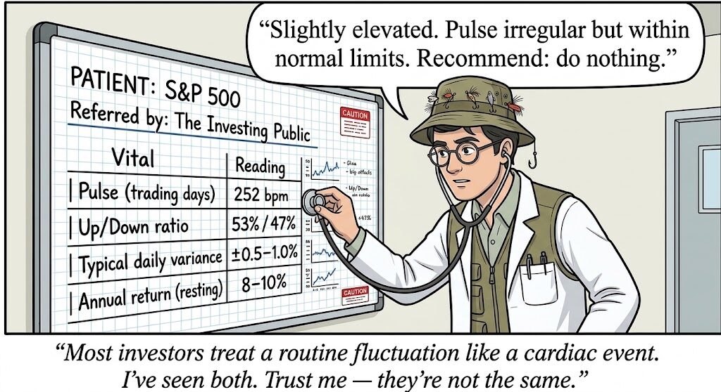 The doctor examining the S&P 500 like a patient with a stethoscope